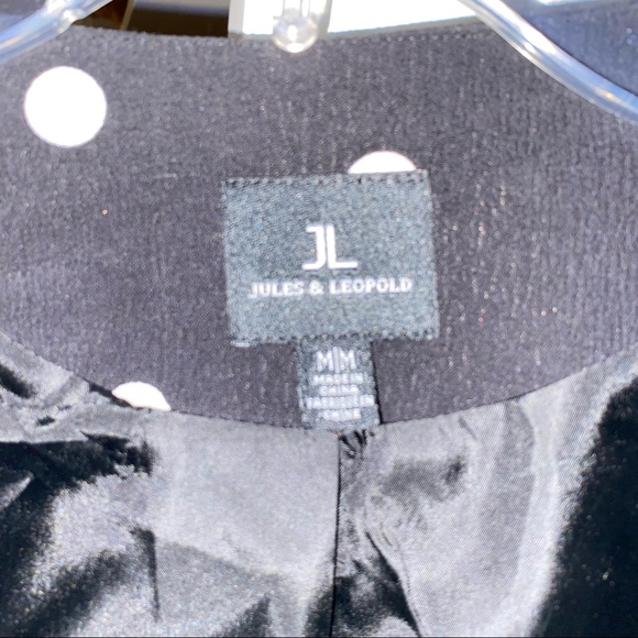 Jules & Leopold B&W Polka Dot Blazer - Picture 4 of 7